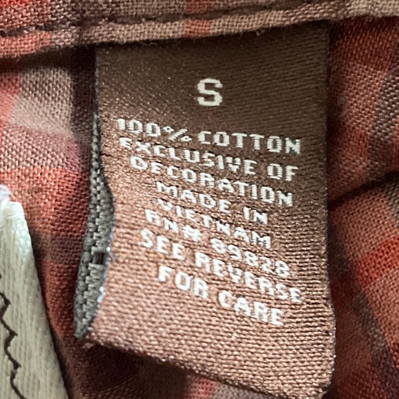 Bit & Bridle Top Womens Sz S Plaid Button Up Embroidered Shirt Rodeo Western - Picture 4 of 9